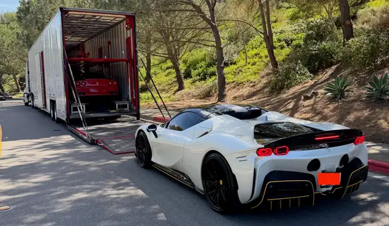 Ferrari SF90 Spider delivery