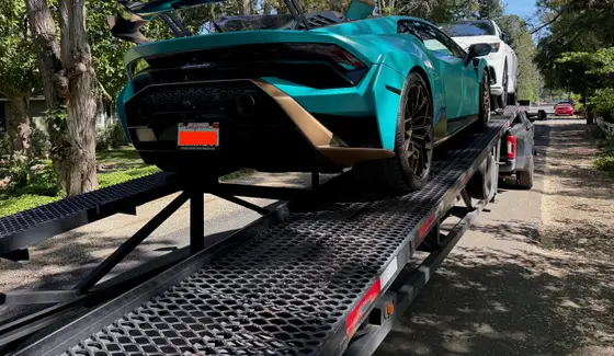 Lamborghini Huracán STO delivery