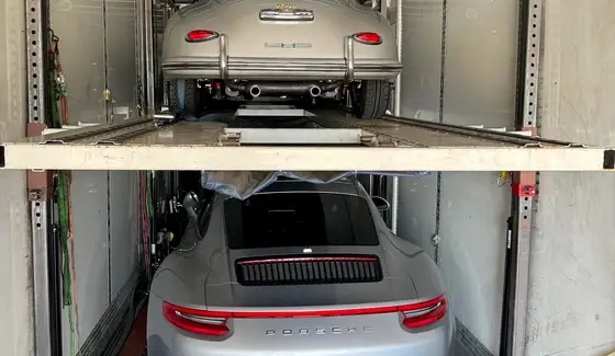 Porsche 356 + 911 delivery